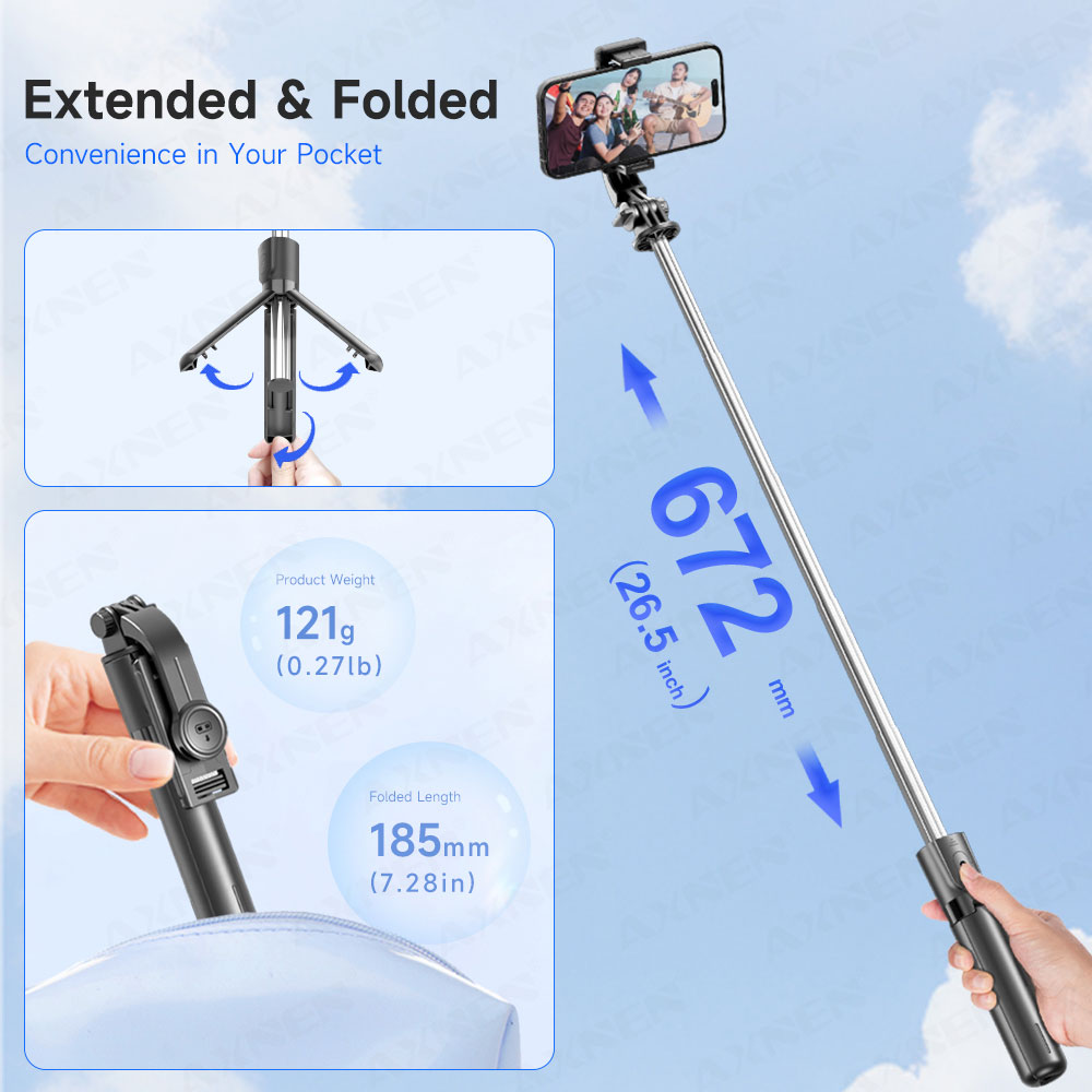 Selfie Stick Tripod with Detac - Photography Basics ulasan dan harga
