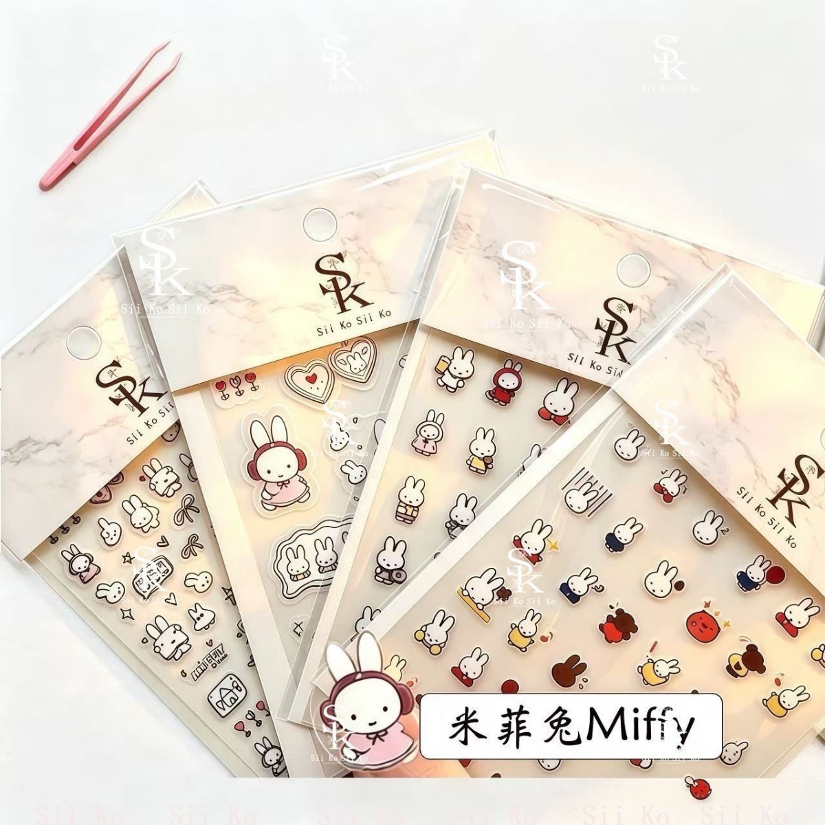 Miffy Rabbit Nail Stickers Cut - Photography Cheat Sheet ulasan dan harga