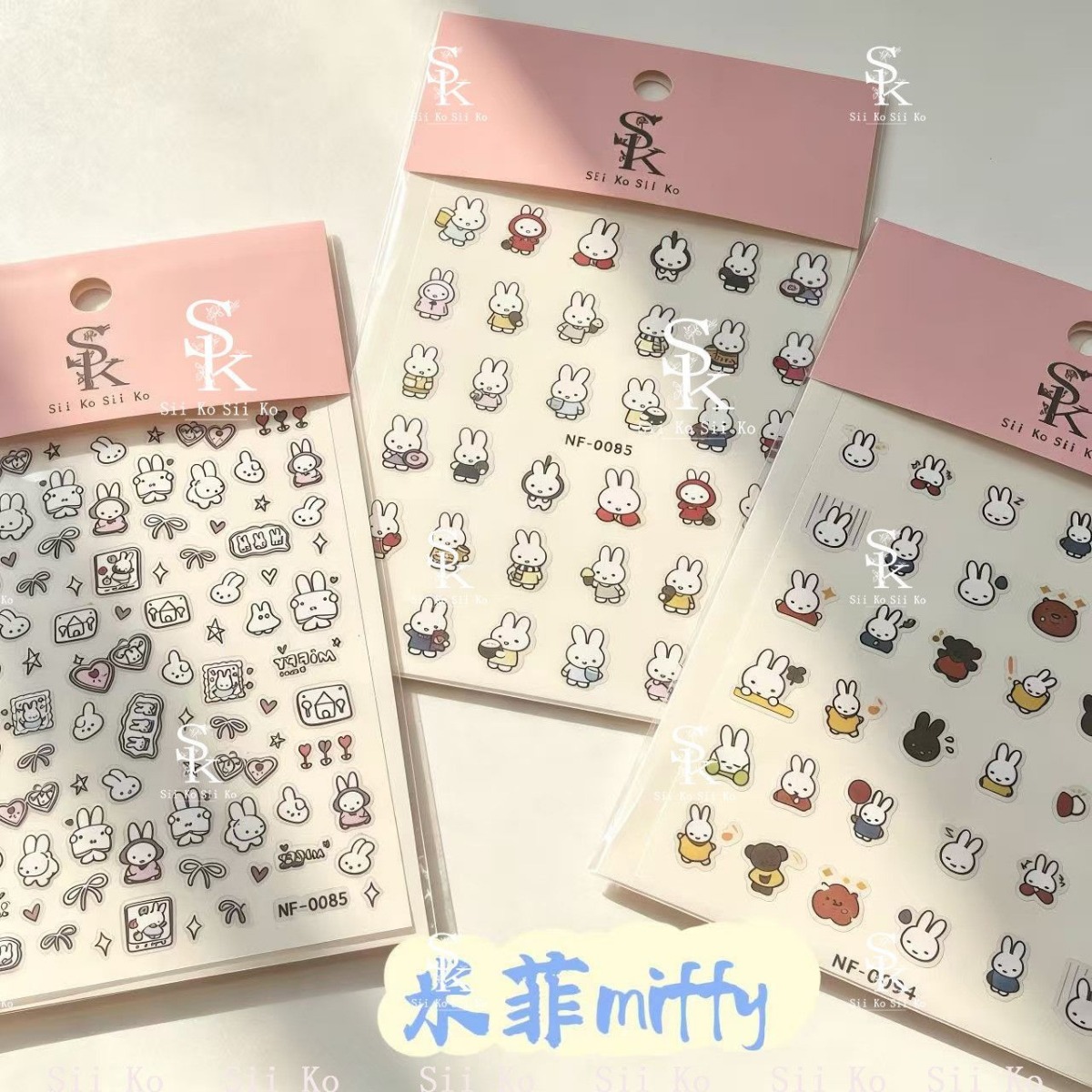 Miffy Rabbit Nail Stickers Cut - Photography Cheat Sheet ulasan dan harga