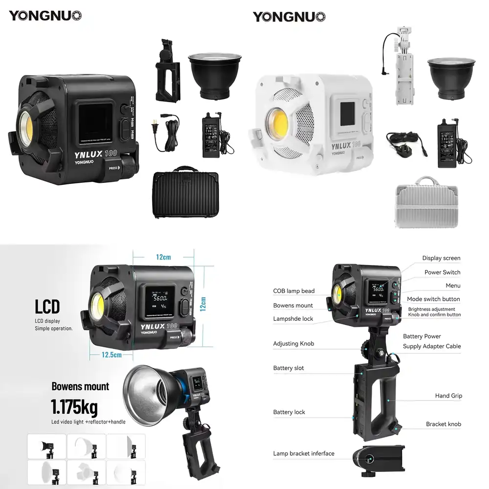 YONGNUO YNLUX100 100W 3200K-56 - Photography Videos Free ulasan dan harga