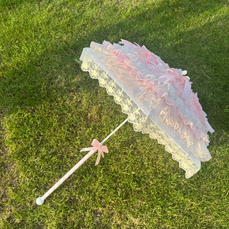 Pink White Butterfly Umbrella  - Photography Umbrella ulasan dan harga