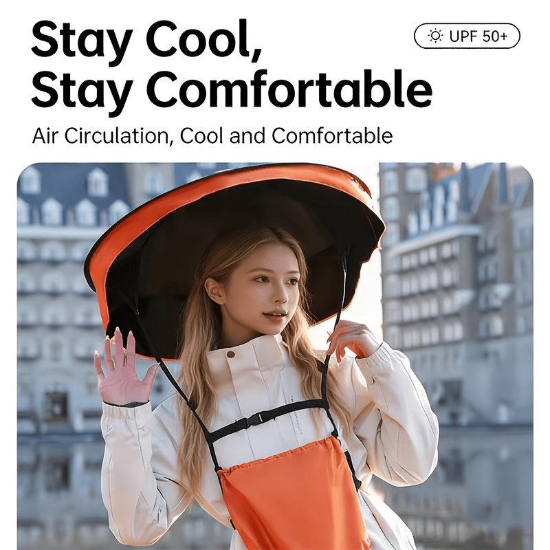UPF50 +Foldable Hands-Free Hea - Photography Umbrella ulasan dan harga