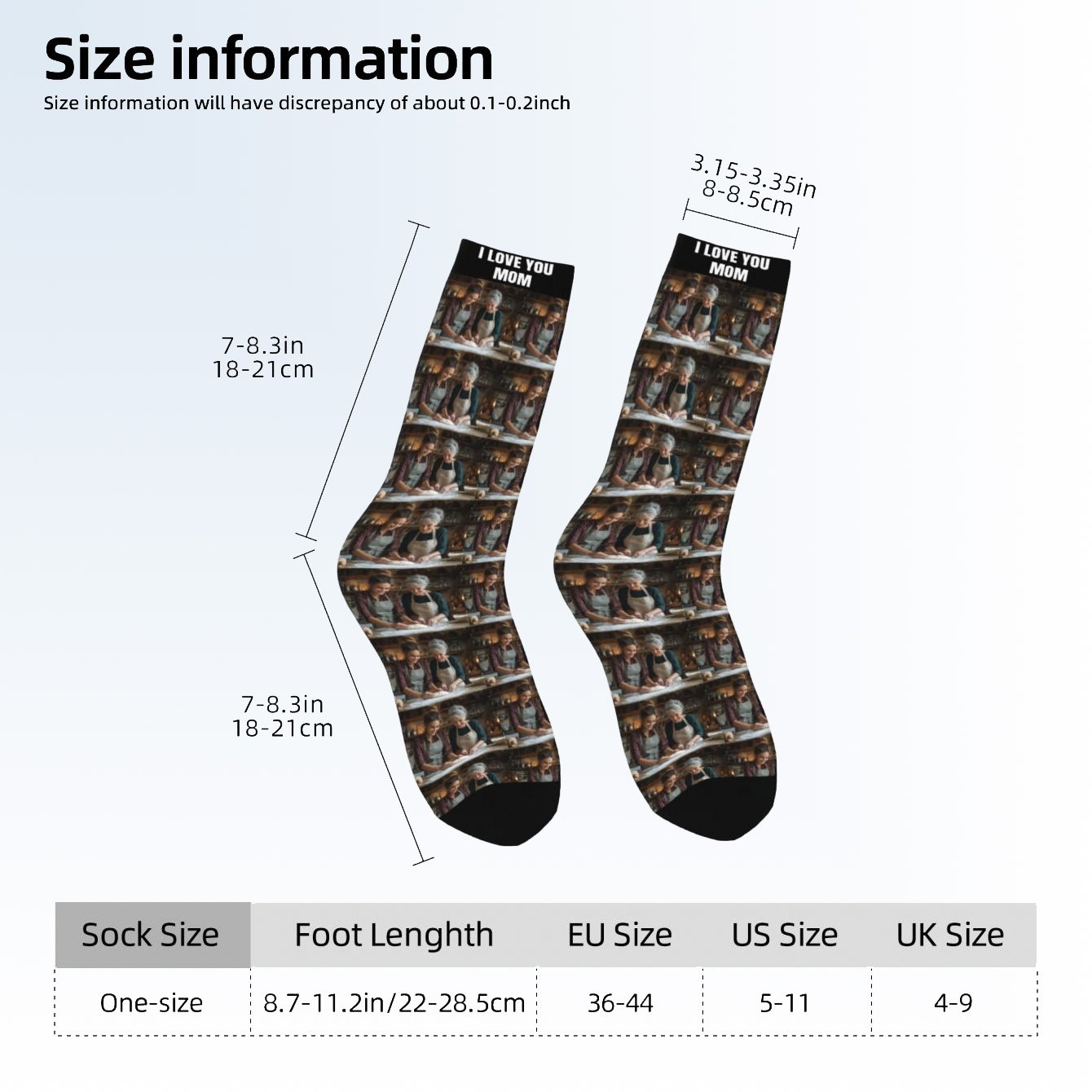 Customized photo socks  Unisex - Photographic Memory ulasan dan harga