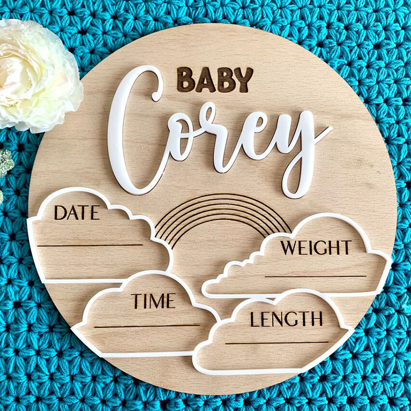 Custom Baby Name Announcement  - Photography Prompt ulasan dan harga