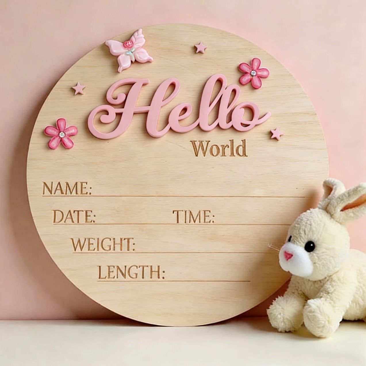 Ylsteed Pink Butterfly Hello W - Photography Prompt ulasan dan harga