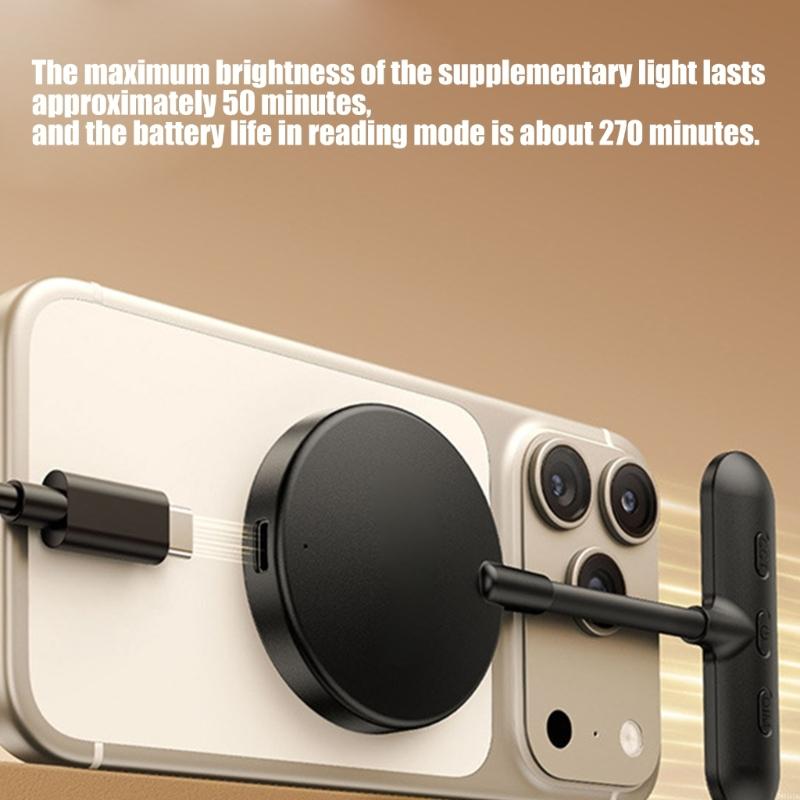 Portable ABS LED Phone Lamp Bo - Photography Book ulasan dan harga
