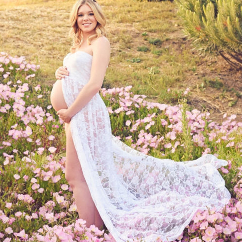 Long Maxi Gown Lace Maternity  - Photography Club ulasan dan harga