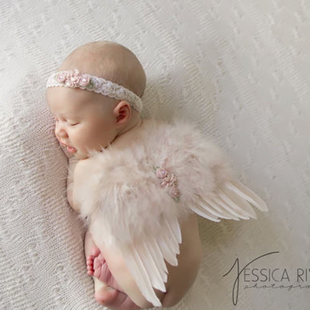 2pcs/set Cute Newborn Angel Fe - Photography Cheat Sheet ulasan dan harga