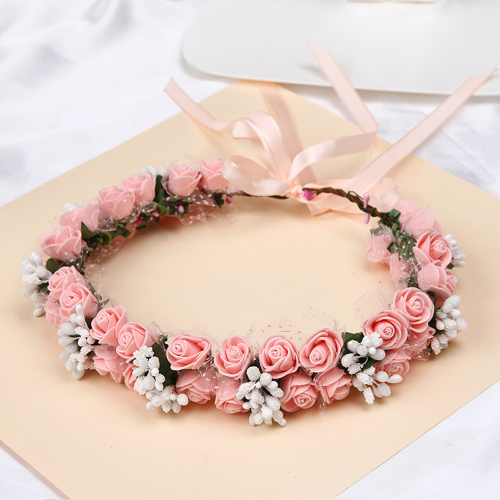Fairy Flower Hair Crown Colorf - Photography Cheat Sheet ulasan dan harga