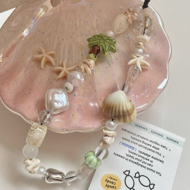 Summer Seashell Beaded Phone S - Camera Wrist Strap ulasan dan harga