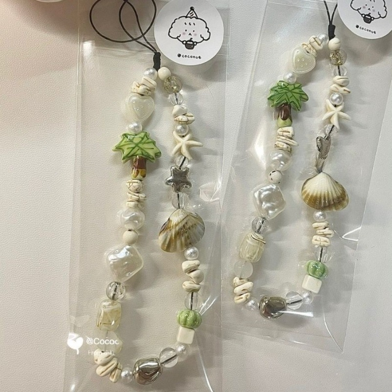Summer Seashell Beaded Phone S - Camera Wrist Strap ulasan dan harga