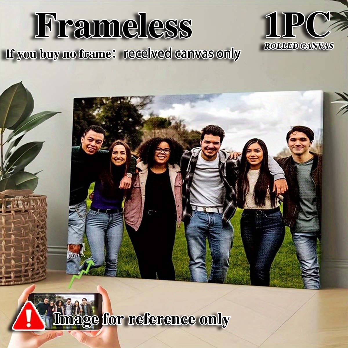 Custom 2D Photo Canvas Wall Ar - Photographic Memory ulasan dan harga