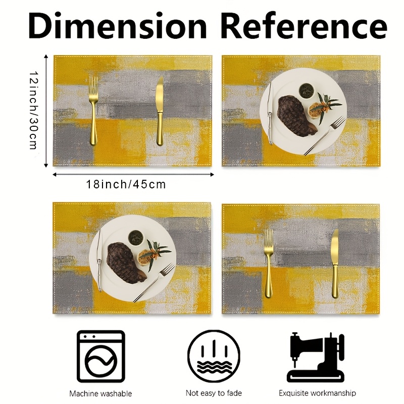 VIKAMA Yellow Gray Abstract Oi - Photography Geometry ulasan dan harga