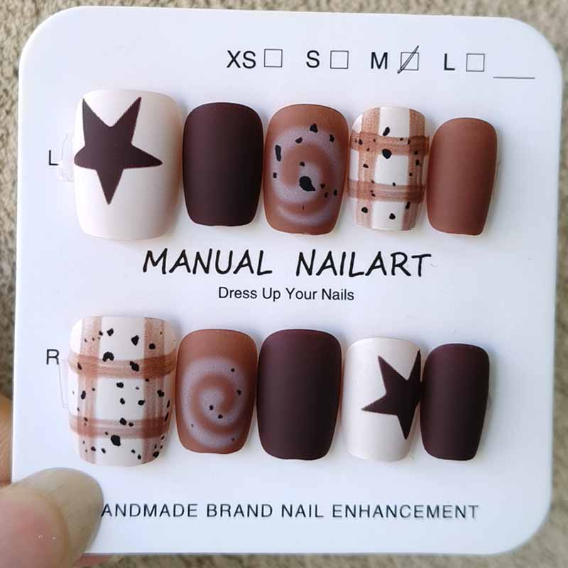 10Pcs Autumn and Winter Nail A - Photography Design ulasan dan harga