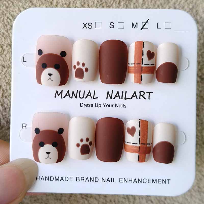 10Pcs Autumn and Winter Nail A - Photography Design ulasan dan harga