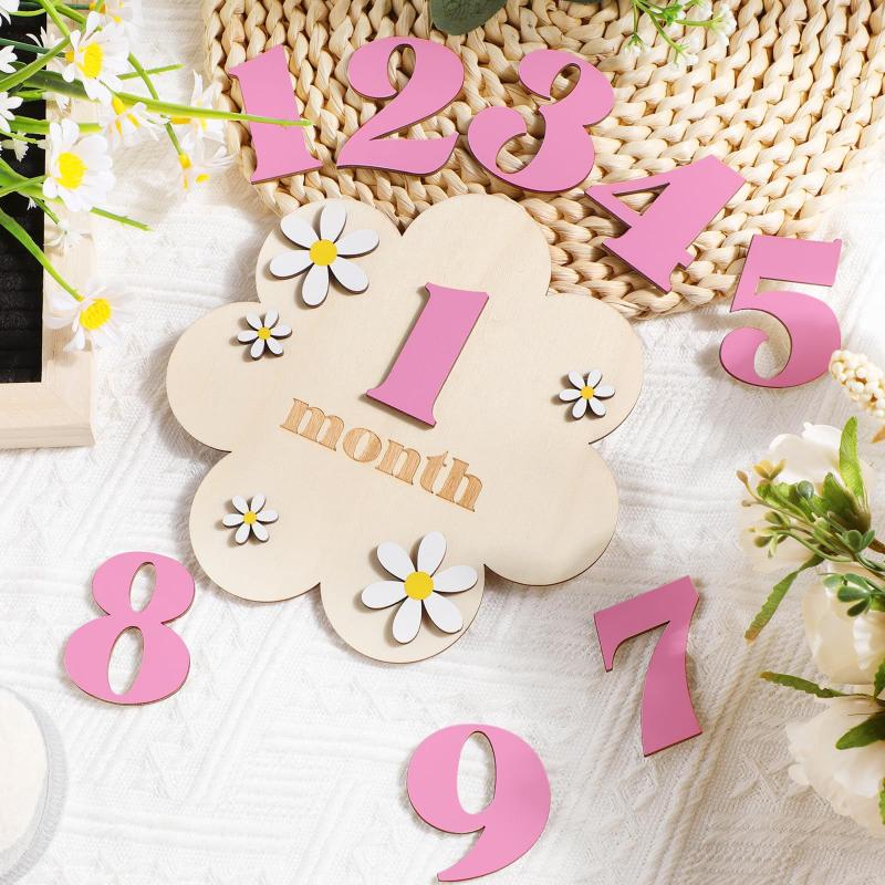 Wooden Baby Monthly Milestone  - Photography Cheat Sheet ulasan dan harga