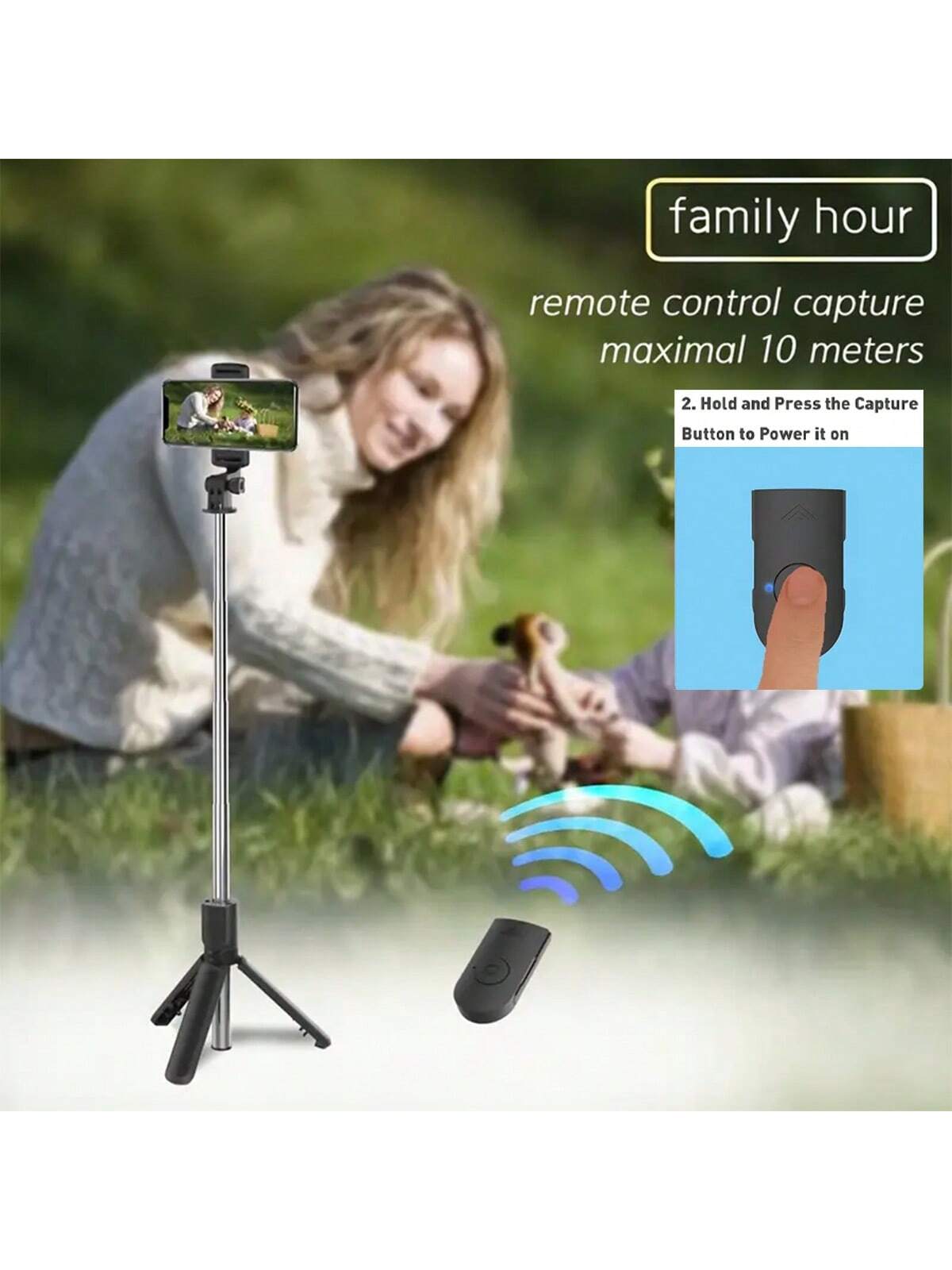 1PC Selfie Stick Wireless Self - Photography Basics ulasan dan harga